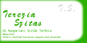 terezia szitas business card